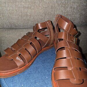 Time and Tru - Brown Gladiator sandal - size 6